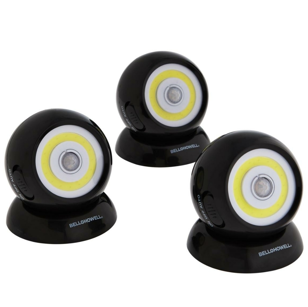 Bell + Howell 3-pack Motion-Activated 200-Lumen Lights